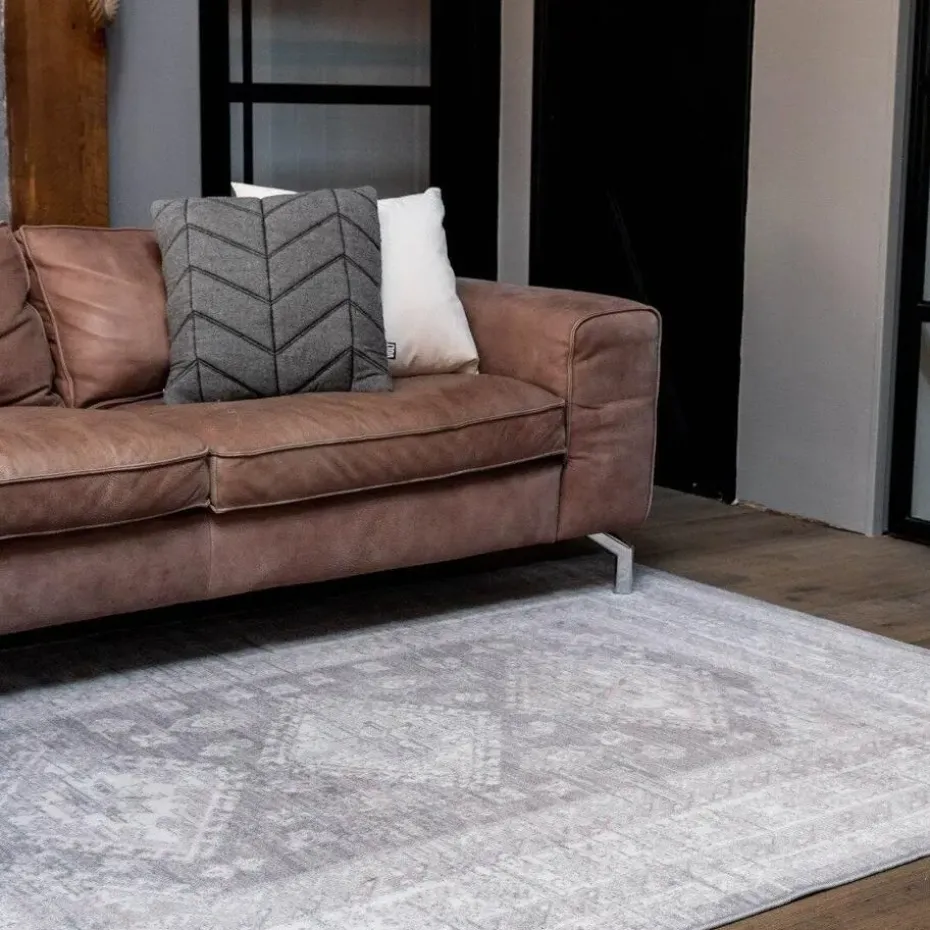 Interieur05 Vintage Vloerkleed Aila Grijs/Roze - 230 x 160 cm