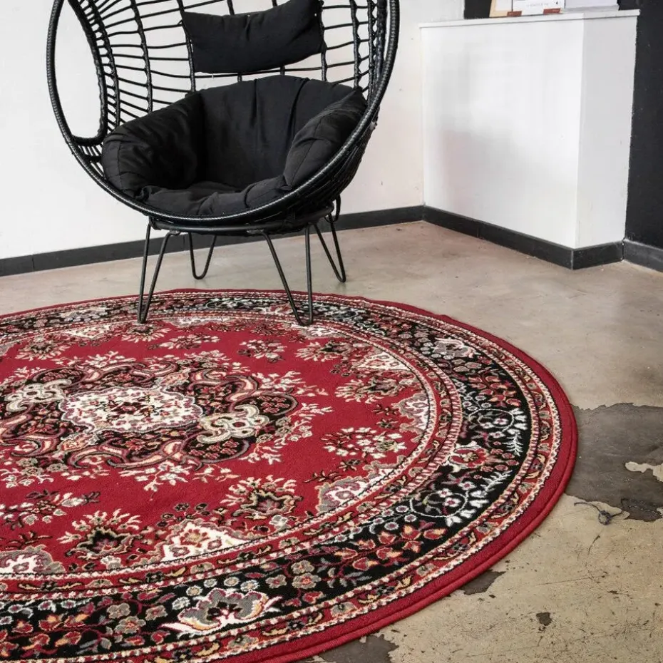 Interieur05 Vloerkleed Nain - Rood - Perzisch - 160Ø