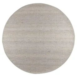 Interieur05 Wollen Vloerkleed Rond Lichtgrijs Vik - 160 x 160 cm