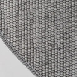 Interieur05 Wollen Vloerkleed Rond Lichtgrijs Vik - 160 x 160 cm