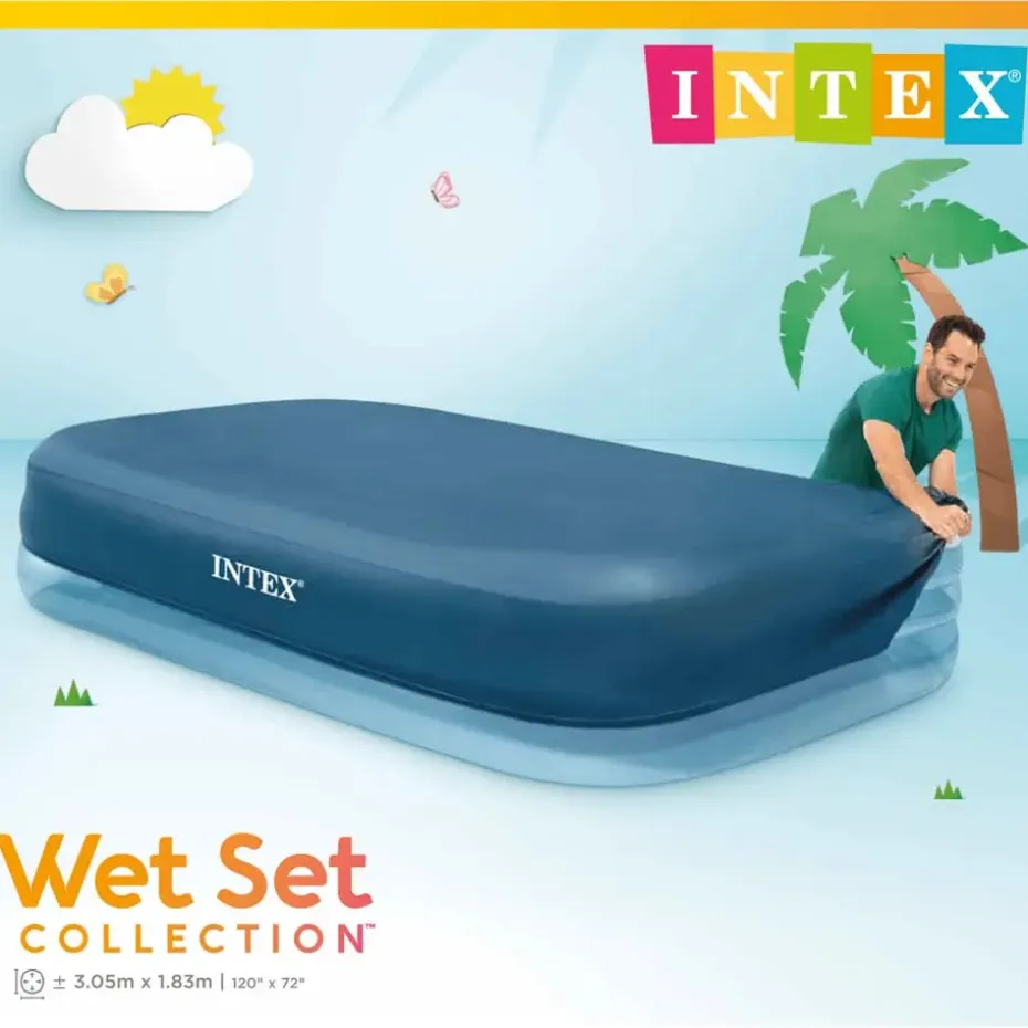 INTEX - Zwembadhoes - Grijs - Polyetheen