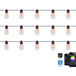 ITTILEQ - LED kerstverlichting - Zwart - 1150 cm - PVC