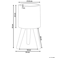 JANINA - Bloempot - Gebroken wit - 24 cm - MgO
