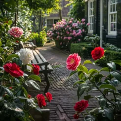 Japanse Roos - Set van 3 - Camellia japonica - Hoogte 25-40cm - ⌀9cm