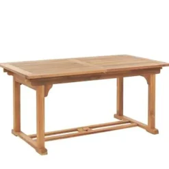 JAVA - Tuinset voor 6 - Lichte houtkleur/Wit - Acaciahout