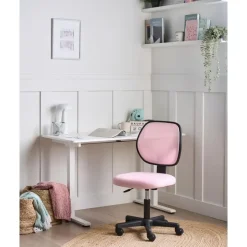 JOYFUL - Bureaustoel - Pastelroze - Mesh