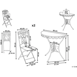 JUINA - Bistroset - Lichtbeige - IJzer