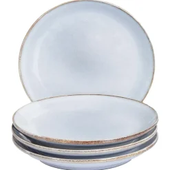 JUNIPER - Bijzetborden set van 4 - Lichtblauw - Steengoed