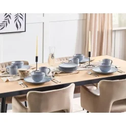 JUNIPER - Kom set van 8 - Lichtblauw - Steengoed