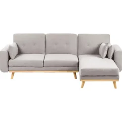 KAARINA - Hoekbank - Grijs - Linkszijdig - Polyester