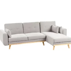 KAARINA - Hoekbank - Grijs - Linkszijdig - Polyester