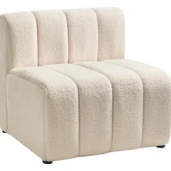 KAGE - Fauteuil - Lichtbeige - Bouclé
