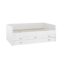 Kajuitbed Arkea 120x200 met 3 lades - wit