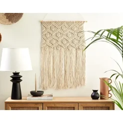 KALERI - Wanddecoratie - Beige - Katoen