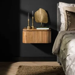 Kalfort Belisa Nachtkastje hangend 1 lade mangohout 45x40x21