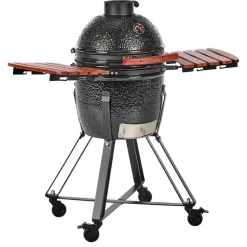 KAMADO - Houtskoolgrill - Zwart - Keramiek