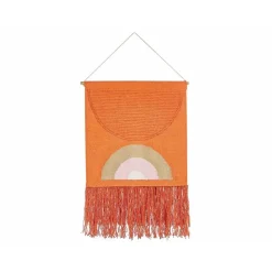 KAMALIA - Wanddecoratie - Oranje - Katoen