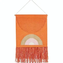 KAMALIA - Wanddecoratie - Oranje - Katoen