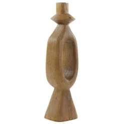 Kandelaar Django - Donkerbruin - 14x14x50cm