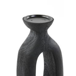Kandelaar Django - Zwart - 14x12x45cm