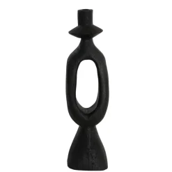 Kandelaar Django - Zwart - 14x14x50cm