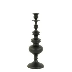 Kandelaar Lizet - Mat zwart - Ø13cm