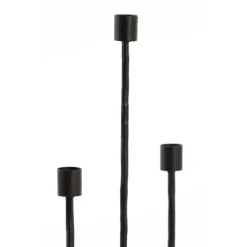 Kandelaar Nicole - Zwart - 22.5x15x45.5cm