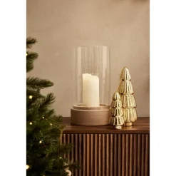 Kandelaar Nora beige keramiek 35xØ19 cm