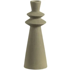 Kandelaar Skylar - groen - keramiek - 21xø7,7 cm