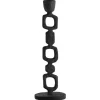 Kandelaar Ziga - zwart - polyresin - 26xØ7,5 cm