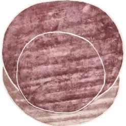 KANRACH - Vloerkleed - Roze - 200 x 200 cm - Viscose