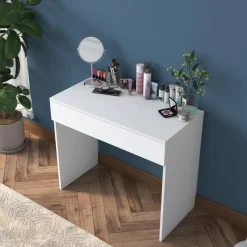 Kaptafel Wit Hout - 90x45x76,8cm - Bengisu