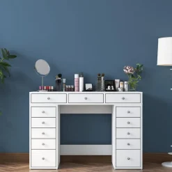 Kaptafel Wit Hout - 120x44,5x81,6cm - Beyas