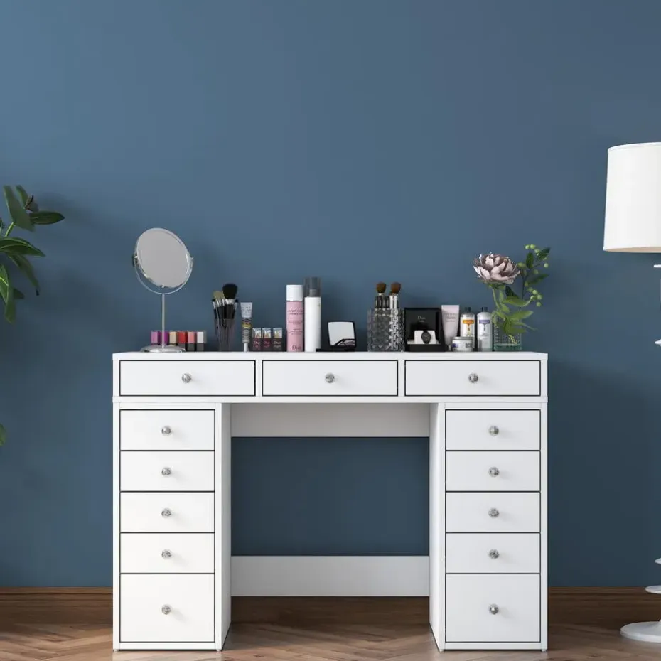 Kaptafel Wit Hout - 120x44,5x81,6cm - Beyas