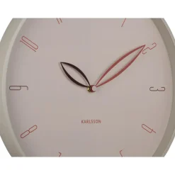 Karlsson - Wandklok Petals - Warmgrijs- Ø40cm