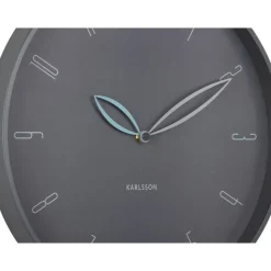 Karlsson - Wandklok Petals - Donkergrijs- Ø40cm