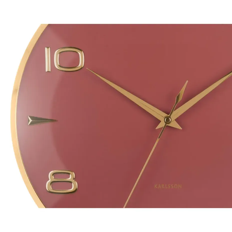 Karlsson - Wandklok Sienna Glow - Rode oker- Ø40,6cm