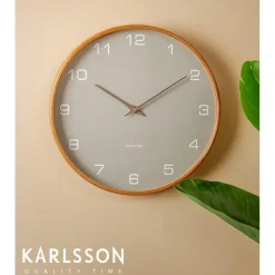 Karlsson - Wand/Tafelklok Boxed Flip - Verguld