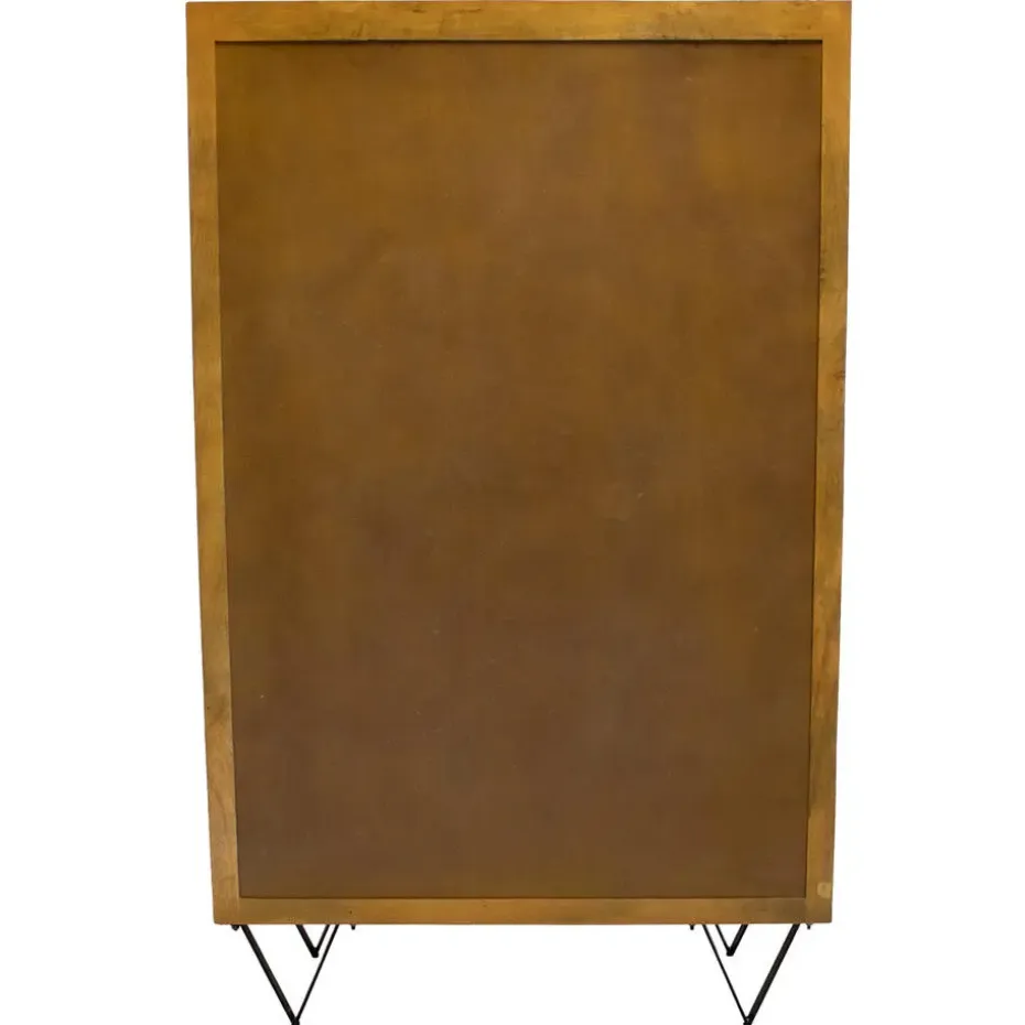 Kast Donkerbruin Mangohout - 110x40x180 - Metaal - Ubud