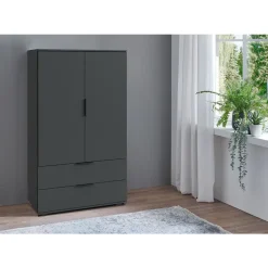 Kast Lucca 2-deurs - grafietkleur - 140x81x40 cm