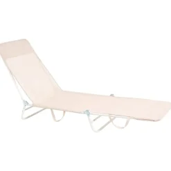 KASTORIA - Ligstoel - Beige - Mesh