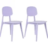 KATTAVIA - Tuinstoel set van 2 - Violet - Polypropyleen