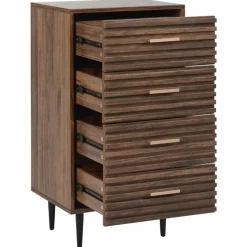 KEITH - Ladekast - Donkerhout - MDF