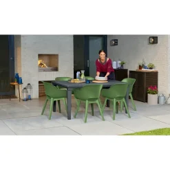 Keter Akola Tuinstoelen - 2 stuks -56.5x55x80cm - Olijf Groen