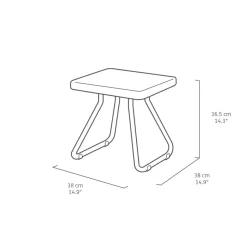 Keter bistroset Rio - donkergrijs