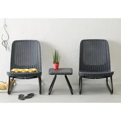 Keter bistroset Rio - donkergrijs