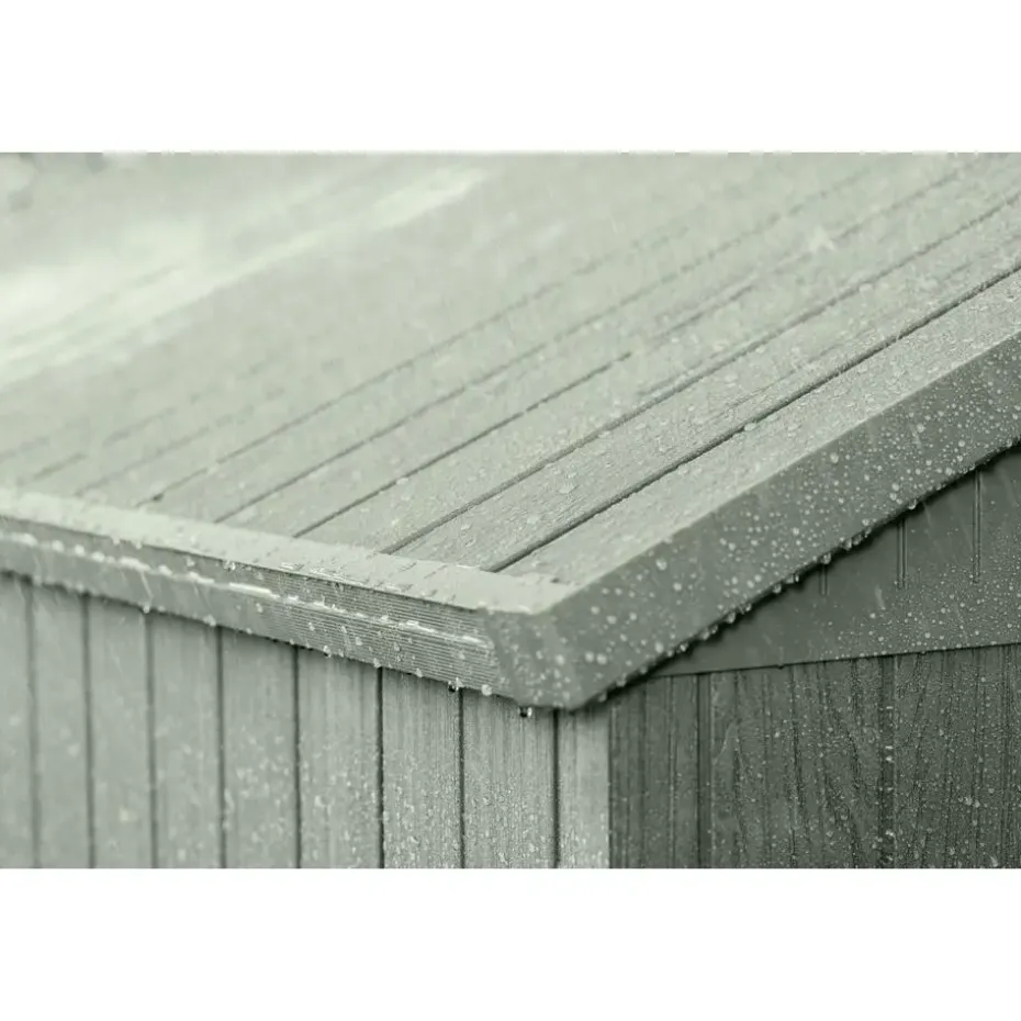 Keter Darwin 68 Tuinhuis - dubbele deuren + ramen - 190x244x221 - Groen