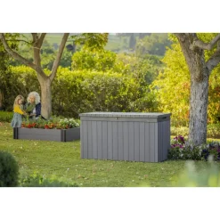 Keter Darwin Opbergbox - 570L - 142.5x65.5x78.2cm - Grijs