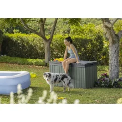 Keter Darwin Opbergbox - 570L - 142,5x65,5x78,2cm - Groen