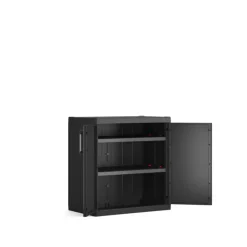 Keter Detroit XL lage Kast - 2 planken - 89x54x93cm - Zwart